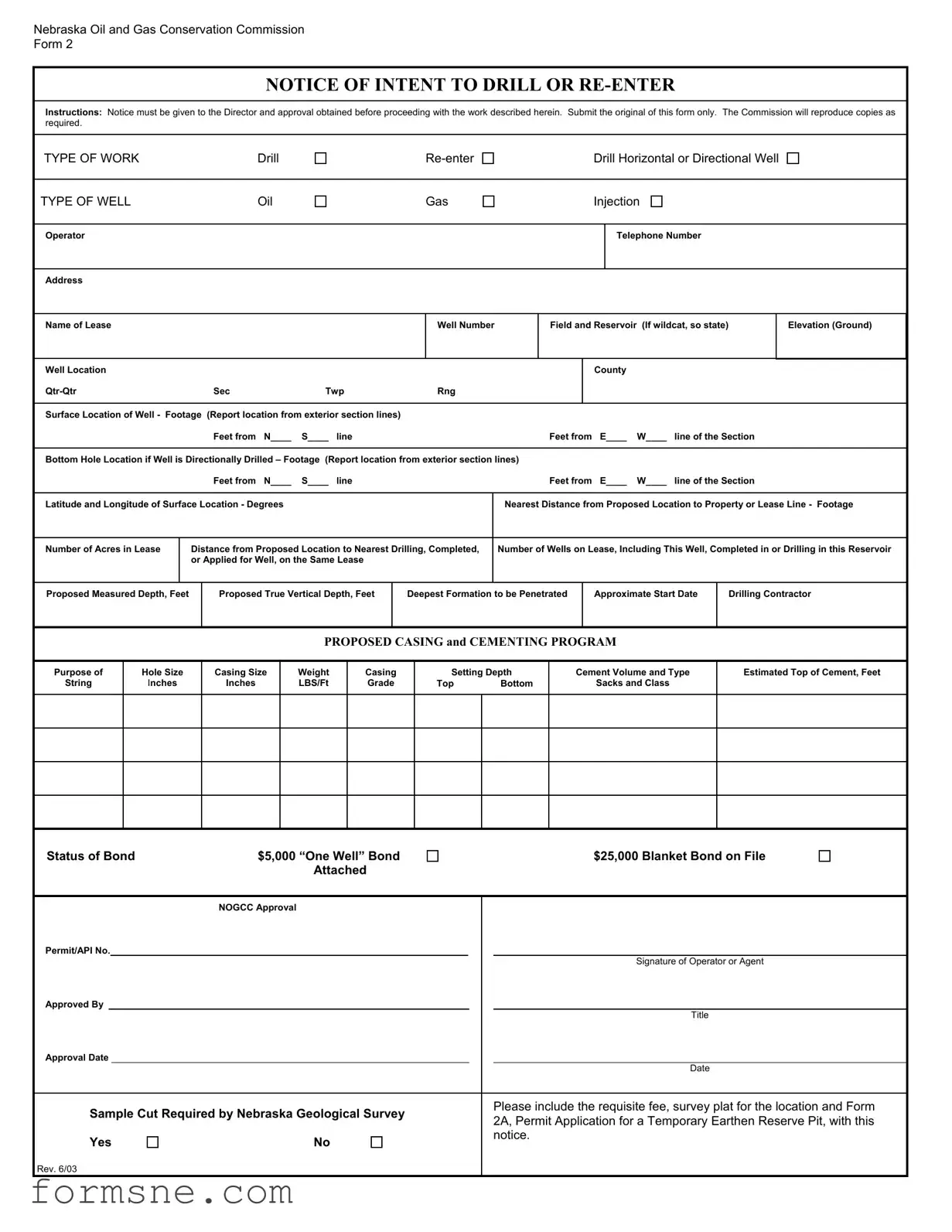 Free Nebraska 2 Template in PDF